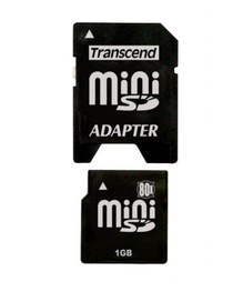 Карта пам'яті TRANSCEND mini-SD Card 1GB (80X)