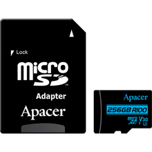 Карта пам'яті APACER microSDXC 256GB UHS-I (U3) V30 (AP256GMCSX10U7-R)