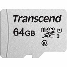 Карта пам'яті TRANSCEND microSDXC 64GB 300S UHS-I (U1) (TS64GUSD300S-A)