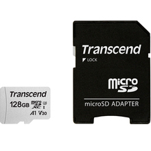 Карта памяти TRANSCEND microSDXC 128GB 300S UHS-I (U3) (TS128GUSD300S-A)