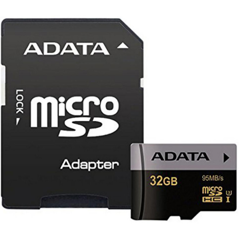 Карта пам'яті ADATA microSDHC 32GB C10 UHS-I U3 (AUSDH32GUI3CL10-RA1)