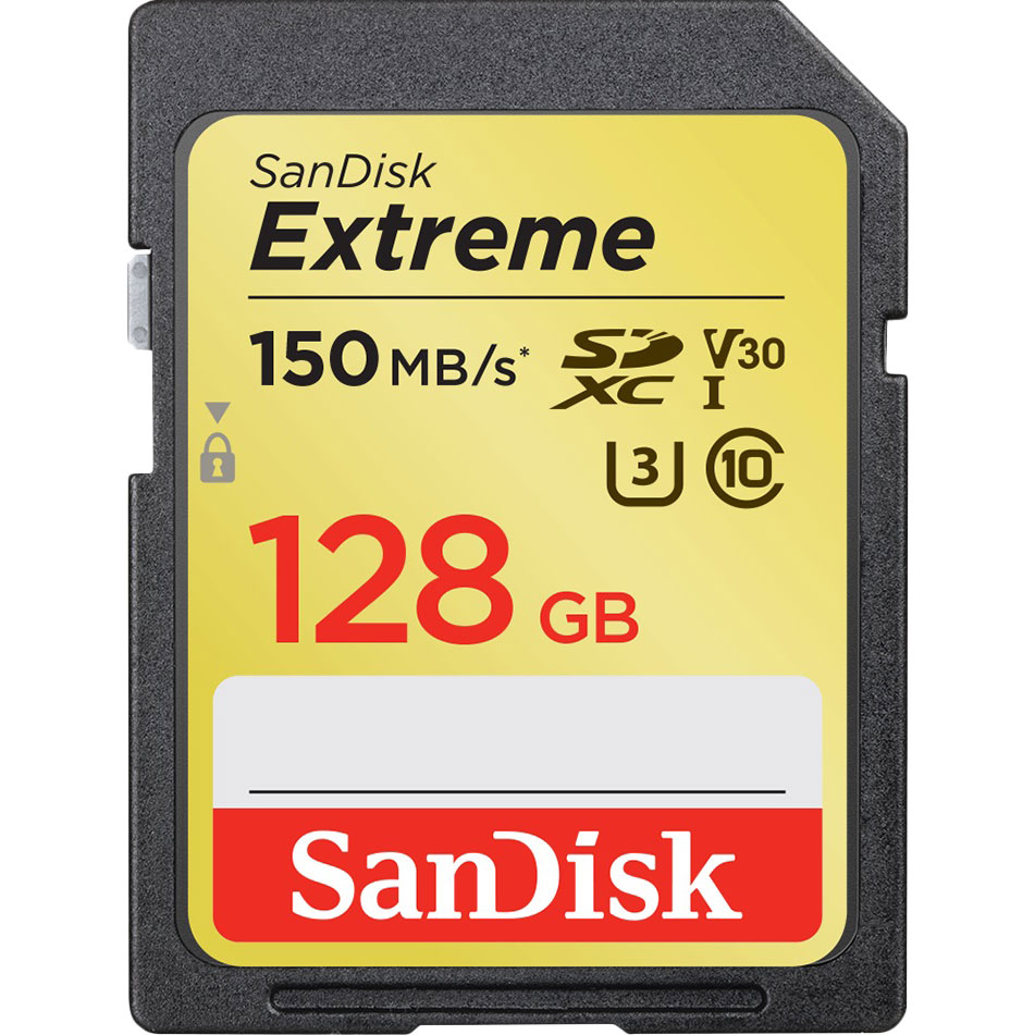 

Карта памяти SANDISK SDXC 128GB Extreme C10 V30 UHS-I U3 150MB/s (SDSDXV5-128G-GNCIN), SDXC 128GB Extreme C10 V30 UHS-I U3 150MB/s