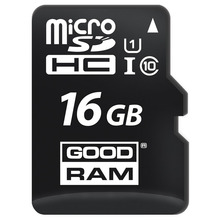 Карта пам'яті GOODRAM microSDHC 16GB Class 10 UHS I + ad (M1AA-0160R12)