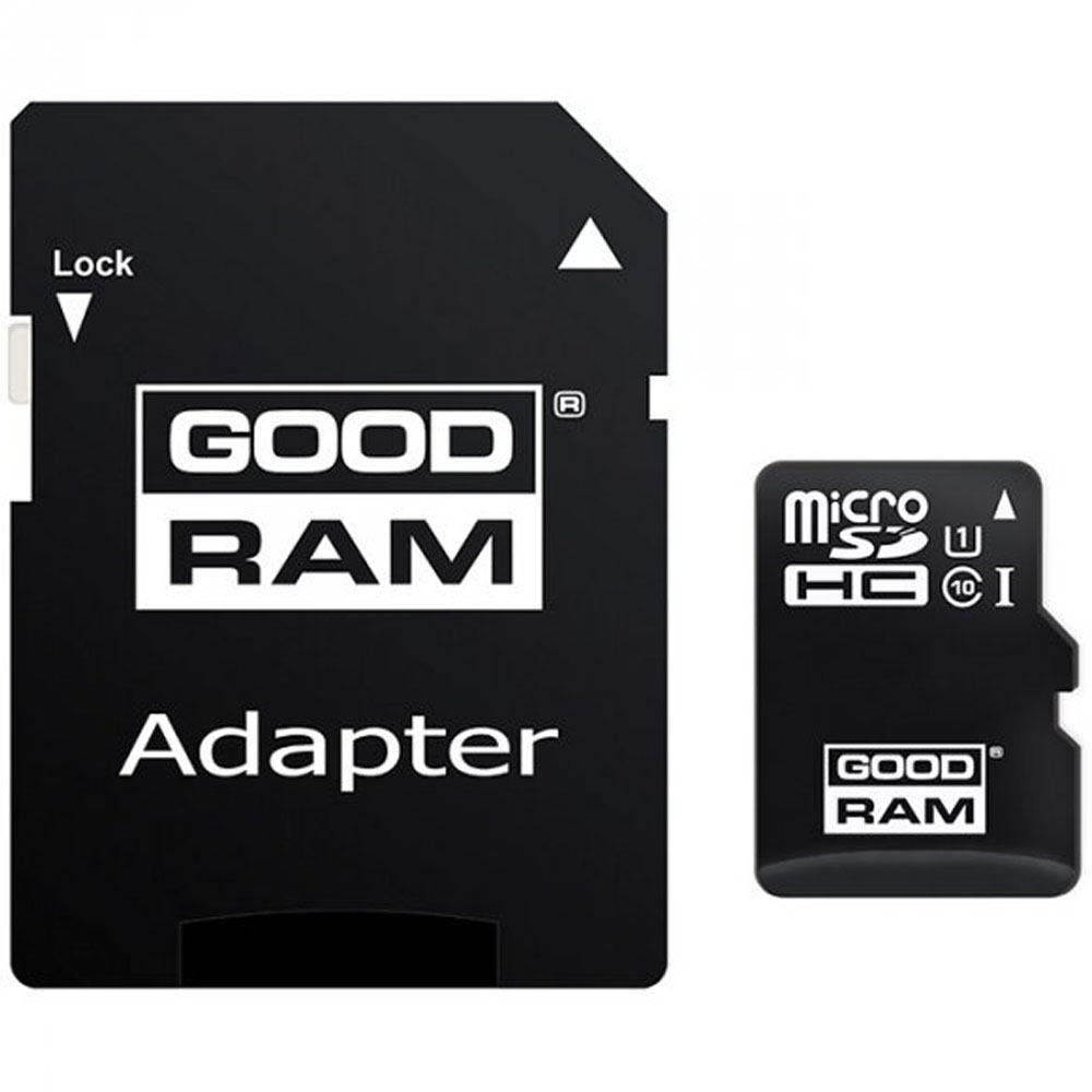 Карта пам'яті GOODRAM microSDHC 32GB Class 10 UHS I + ad (M1AA-0320R12)