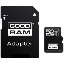 Флеш карта Карта пам'яті GOODRAM microSDHC 32GB Class 10 UHS I + ad (M1AA-0320R12)