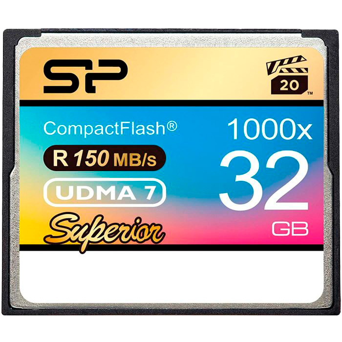 Карта памяти SILICON POWER 32GB CF 1000X (SP032GBCFC1K0V10)