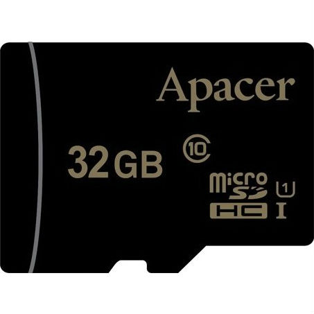 

Карта памяти APACER 32GB microSDHC C10 UHS-I (AP32GMCSH10U1-RA), microSDHC 32GB UHS-I U1 no ad