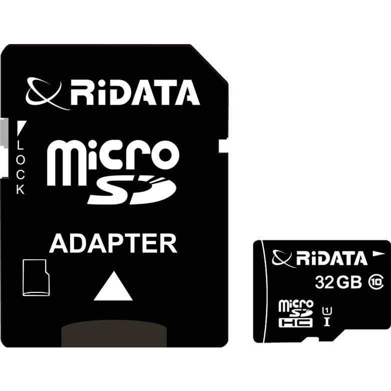 

Карта памяти RIDATA microSDHC 32GB Class 10 UHS-I + SD адаптер (FF962262), microSDHC 32GB Class 10 UHS-I + SD адаптер