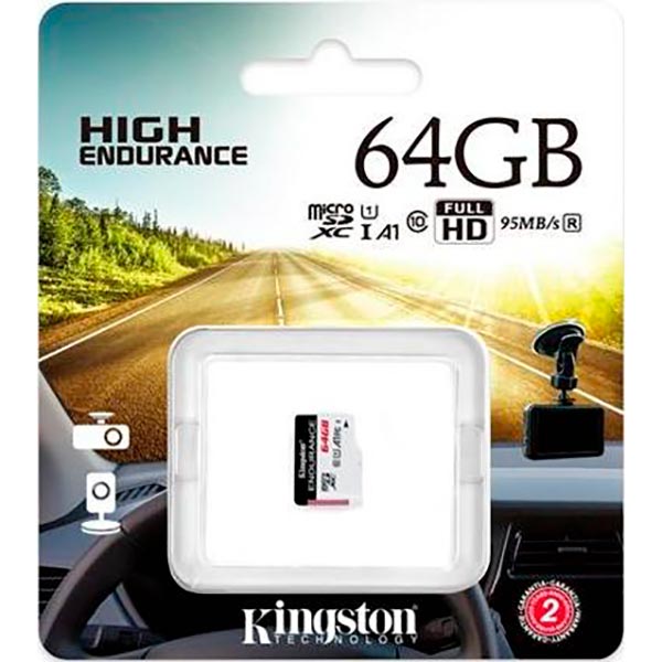 Карта пам'яті Kingston microSDXC 64GB Class 10 UHS-I U1 A1 Endurance (SDCE/64GB) Тип карти micro-SDXC