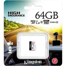 Карта пам'яті Kingston microSDXC 64GB Class 10 UHS-I U1 A1 Endurance (SDCE/64GB)