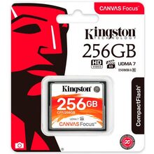 Карта памяти Kingston CompactFlash 256GB Canvas Focus (CFF/256GB)