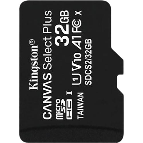 Карта памяти KINGSTON microSDHC 32Gb Canvas Select+ A1 (R100/W10) (SDCS2/32GBSP)