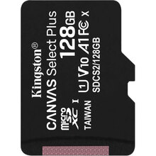 Карта памяти KINGSTON microSDXC 128Gb Canvas Select+ A1 (R100/W85) (SDCS2/128GBSP)