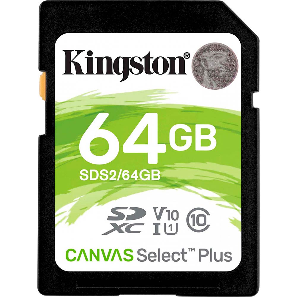 Карта пам'яті Kingston SDXC 64GB Canvas Select Plus Class 10 UHS-I U1 V10 (SDS2/64GB)