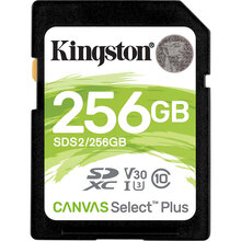 Флеш карта Карта пам'яті KINGSTON SDXC 256GB Canvas Select Plus C10 UHS-I (SDS2/256GB)