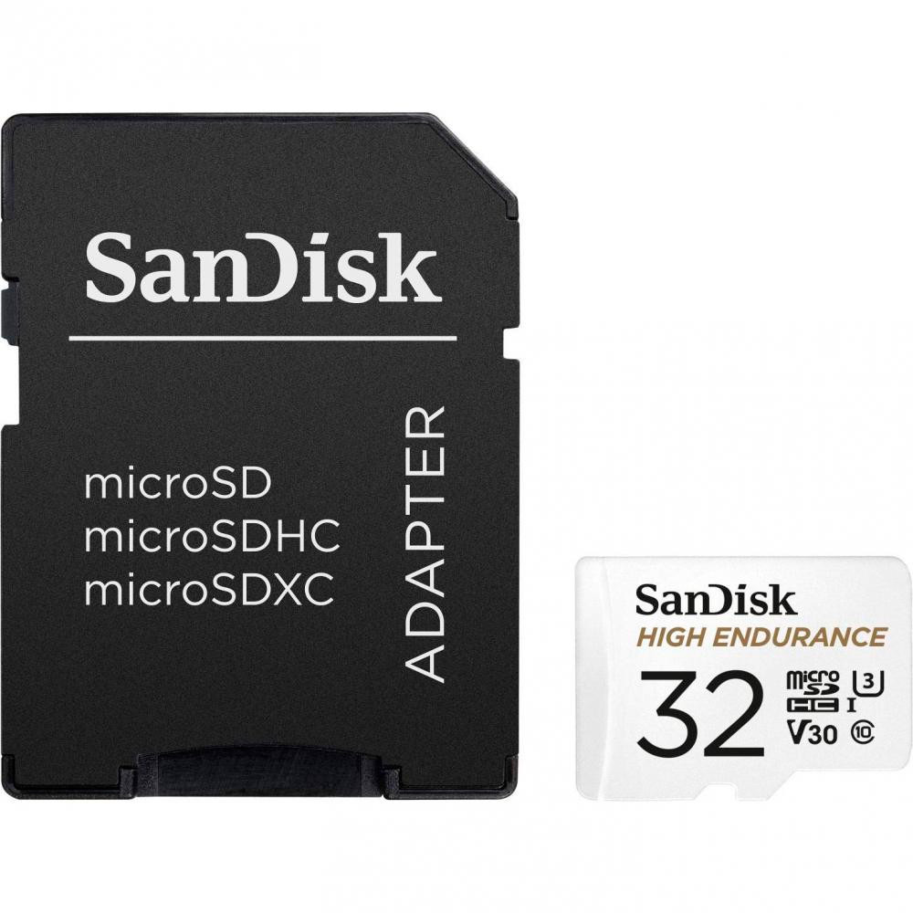 Карта пам'яті SANDISK microSDHC 32GB High Endurance C10 UHS-I U3 (SDSQQNR-032G-GN6IA)