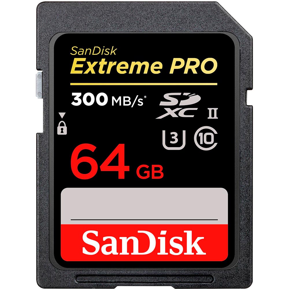 

Карта памяти SANDISK SDXC 64GB Extreme Pro C10 UHS-II (SDSDXPK-064G-GN4IN), 64GB SDXC C10 UHS-II Extreme Pro