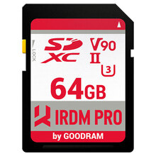 64 гб Карта памяти GOODRAM SDXC 64Gb IRDM PRO V90 UHS-II U3 (IRP-S9B0-0640R11)