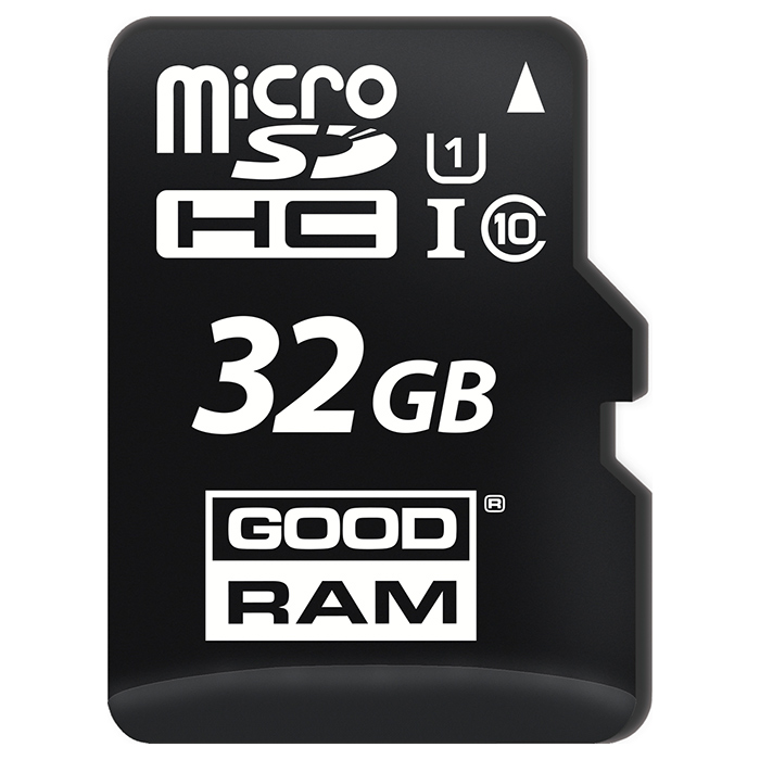 Карта пам'яті GOODRAM microSDHC 32GB UHS-I Class 10 + USB-cardreader/SD-adapter (M1A4-0320R12) Тип карти micro-SDНС