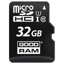 Карта пам'яті GOODRAM microSDHC 32GB UHS-I Class 10 + USB-cardreader/SD-adapter (M1A4-0320R12)