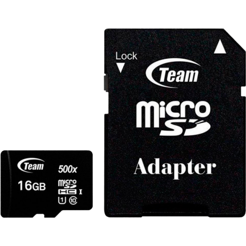 Карта памяти TEAM Micro SDHC/SDXC 16GB UHS-I (TUSDH16GCL10U03)