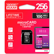 Карта памяти GOODRAM M1AA 256GB UHS-I (M1AA-2560R12)