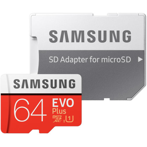 Карта памяти SAMSUNG microSDXC 64GB EVO PLUS UHS-I U1 (MB-MC64HA/RU) Скорость чтения 100