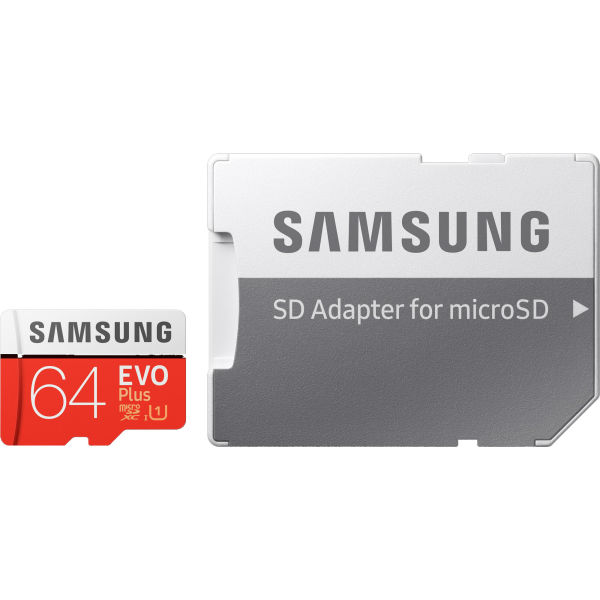 Зовнішній вигляд Карта пам'яті SAMSUNG microSDXC 64GB PLUS EVO UHS-I U1 (MB-MC64HA/RU)