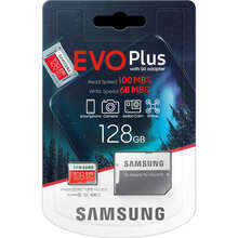 Карта памяти Samsung EVO Plus V2 microSDXC UHS-I 128GB сlass10 (MB-MC128HA/RU)