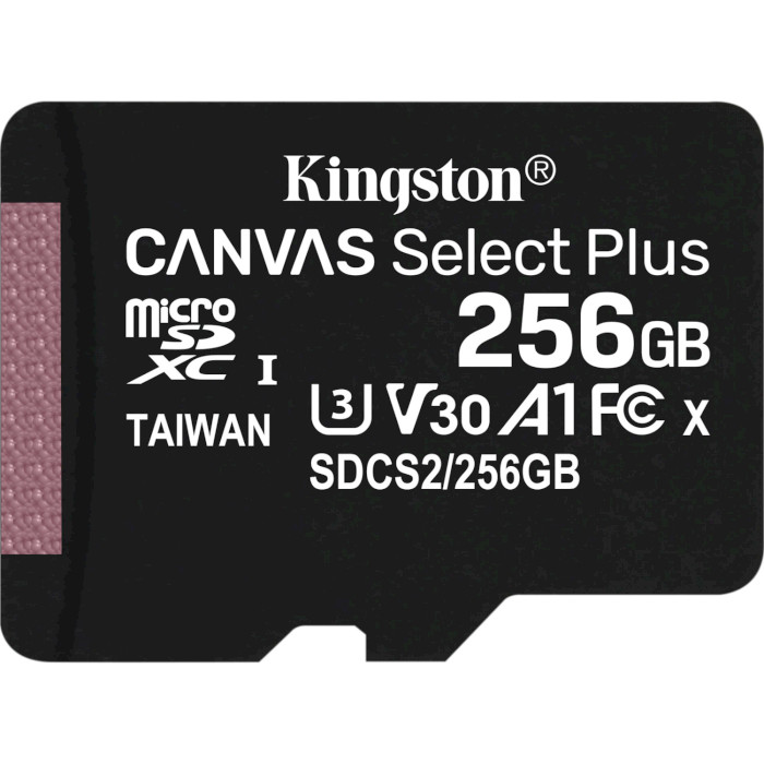 Карта памяти KINGSTON microSDXC 256GB Class 10 UHS-I (SDCS2/256GBSP)