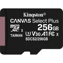 Карта памяти KINGSTON microSDXC 256GB Class 10 UHS-I (SDCS2/256GBSP)