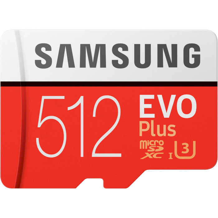 Карта пам'яті SAMSUNG Plus EVO microSDXC 512GB UHS-I (MB-MC512HA/RU) Тип карти micro-SDXC