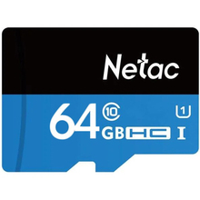 Карта памяти NETAC micro-SDXC 64GB P500 Standard UHS-I (U1) (NT02P500STN-064G-S)