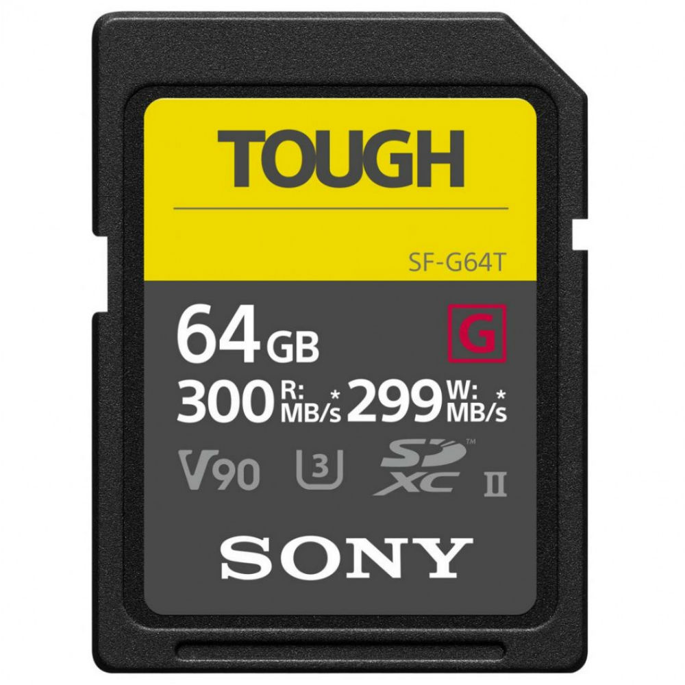 Карта пам'яті SONY 64 GB SDXC C10 UHS-II U3 V90 Tough (SF64TG)