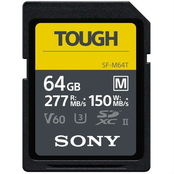 Карта памяти SONY 64 GB SDXC C10 UHS-II U3 V60 Tough (SFM64T.SYM)