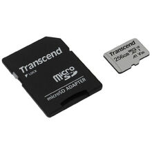 Карта пам'яті TRANSCEND 256 GB microSDXC C10 UHS-I U3 A2 + SD (TS256GUSD330S)