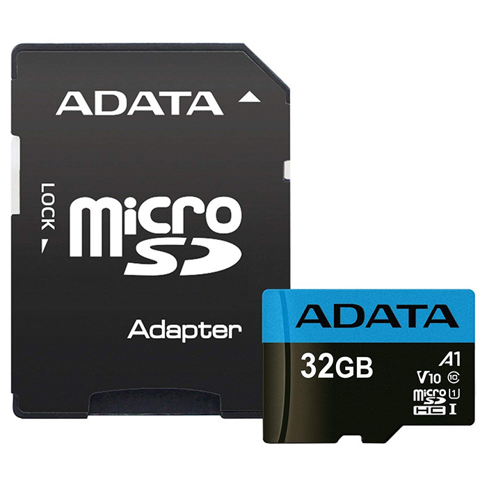 Карта памяти ADATA 32GB microSDHC C10 UHS-I A1 + SD