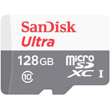 Карта памяти SANDISK microSDXC 128GB Ultra C10 (SDSQUNR-128G-GN6MN)