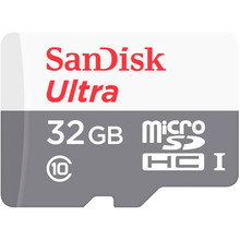 Купити у Дніпрі - Карта пам'яті SANDISK microSDHC 32GB Ultra C10 (SDSQUNR-032G-GN3MN)