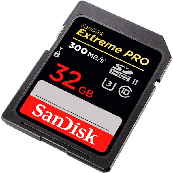 Карта памяти SANDISK SDHC 32GB C10 UHS-II R300/W260MB/s 4K Extreme Pro (SDSDXPK-032G-GN4IN) Тип карты SDHC