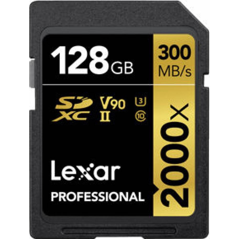 

Карта памяти LEXAR SDHC/SDXC 128 GB Professional 2000x UHS-II (LSD2000128G-BNNNG), 128GB Professional 2000x SDHC/SDXC UHS-II