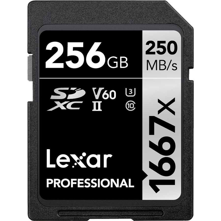 

Карта памяти LEXAR SDXC 256 GB Professional 1667x UHS-II (LSD256CB1667), 256GB Professional 1667x SDXC UHS-II