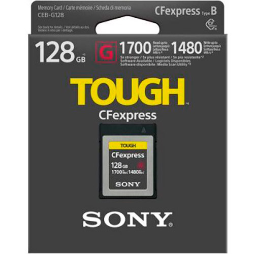 Карта пам'яті SONY CFexpress 128 GB Type B R1700/W1480 (CEBG128.SYM) Тип карти CFexpress Type-B