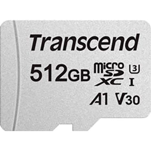 

Карта памяти TRANSCEND microSDXC 300S 512GB UHS-I U3 + ad (TS512GUSD300S-A), microSDXC 300S 512GB UHS-I U3 + ad