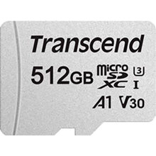 Карта памяти TRANSCEND microSDXC 300S 512GB UHS-I U3 + ad (TS512GUSD300S-A)