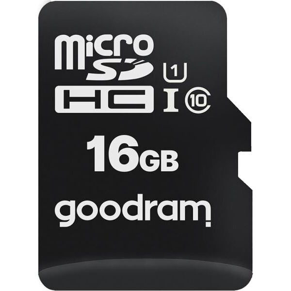 

Карта памяти GOODRAM MicroSDHC 16 GB UHS-I Class 10 (M1A0-0160R12), MicroSDHC 16GB UHS-I Class 10