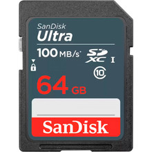 Карта памяти SANDISK 64GB SDXC C10 UHS-I Ultra Lite (SDSDUNR-064G-GN3IN)