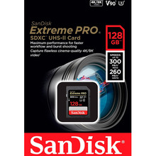 Картка пам'яті SANDISK 128GB SDXC U3 V90 Extreme Pro (SDSDXDK-128G-GN4IN)