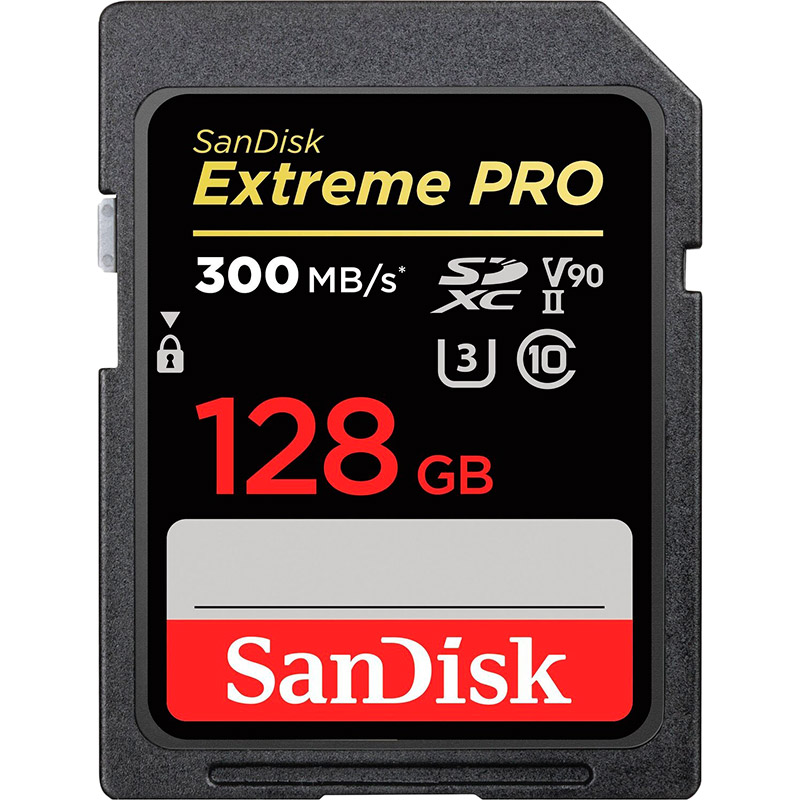 Карта памяти SANDISK 128GB SDXC U3 V90 Extreme Pro (SDSDXDK-128G-GN4IN) Тип карты SDXC