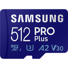 Карта пам'яті SAMSUNG microSDXC 512 GB PRO PLUS A2 V30 (MB-MD512KA / RU)